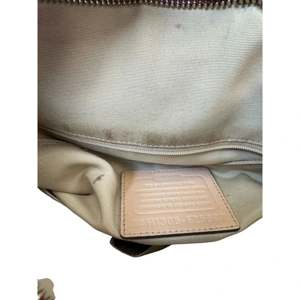 Coach Raspberry Pink Leather East West Gallery‎ Tote Bag Purse Handbag
